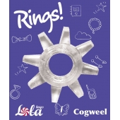 Прозрачное эрекционное кольцо Rings Cogweel - Lola Games - в Домодедово купить с доставкой