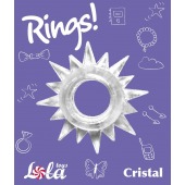 Прозрачное эрекционное кольцо Rings Cristal - Lola Games - в Домодедово купить с доставкой