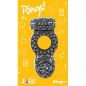 Чёрное эрекционное кольцо Rings Ringer - Lola Games - в Домодедово купить с доставкой