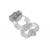 Прозрачное эрекционное кольцо Rings Treadle с подхватом - Lola Games - в Домодедово купить с доставкой