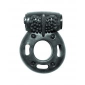 Черное эрекционное кольцо с вибрацией Rings Axle-pin - Lola Games - в Домодедово купить с доставкой