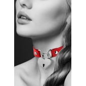 Красный чокер с замком в форме сердца - Bijoux Pour Toi - купить с доставкой в Домодедово