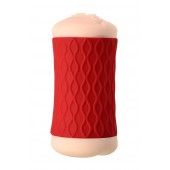 Двухсторонний мастурбатор JOS  NADIN в красном цилиндре - JOS - в Домодедово купить с доставкой