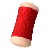 Двухсторонний мастурбатор JOS  NADIN в красном цилиндре - JOS - в Домодедово купить с доставкой