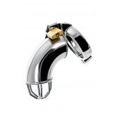 Серебристый мужской пояс верности TOYFA Metal - ToyFa - купить с доставкой в Домодедово