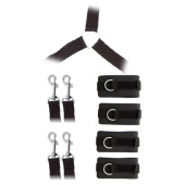 Комплект наручников и поножей LUXURIOUS BED RESTRAINT CUFF SET - Blush Novelties - купить с доставкой в Домодедово