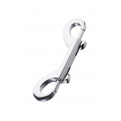 Серебристый двухсторонний карабин TOYFA Metal - ToyFa - купить с доставкой в Домодедово