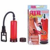 Вакуумная помпа с двумя сменными насадками NEW STAY HARD PUMP CLEAR RED - Seven Creations - в Домодедово купить с доставкой