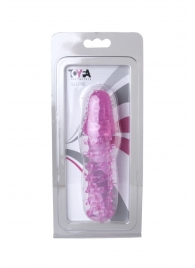 Розовая насадка с нежными шипами - 13,5 см. - Toyfa Basic - в Домодедово купить с доставкой
