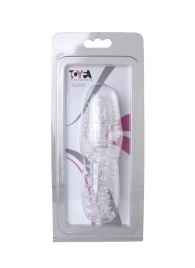 Прозрачная насадка с шишечками и шипами - 13,5 см. - Toyfa Basic - в Домодедово купить с доставкой