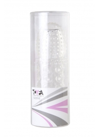 Прозрачная закрытая гелевая насадка - 13,5 см. - Toyfa Basic - в Домодедово купить с доставкой
