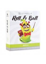 Стимулирующий презерватив-насадка Roll   Ball Apple - Sitabella - купить с доставкой в Домодедово