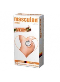 Розовые презервативы Masculan Ultra Long Pleasure с колечками, пупырышками и продлевающим эффектом - 10 шт. - Masculan - купить с доставкой в Домодедово