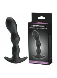 Черный анальный стимулятор простаты с вибрацией Special Anal Massager - 14,5 см. - Baile - в Домодедово купить с доставкой