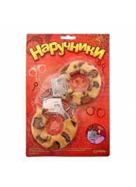 Металлические наручники с леопардовой плюшевой отделкой - Сима-Ленд - купить с доставкой в Домодедово