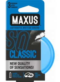 Классические презервативы в железном кейсе MAXUS Classic - 3 шт. - Maxus - купить с доставкой в Домодедово