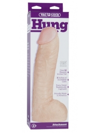Огромная насадка-реалистик Vac-U-Lock Realistic Hung - 31,7 см. - Doc Johnson - купить с доставкой в Домодедово