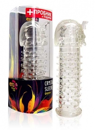 Закрытая прозрачная насадка на пенис Crystal Sleeve Faraon - 13,5 см. - Erowoman-Eroman - в Домодедово купить с доставкой