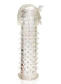 Закрытая прозрачная насадка на пенис Crystal Sleeve Faraon - 13,5 см. - Erowoman-Eroman - в Домодедово купить с доставкой