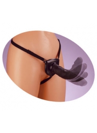 Черный податливый страпон Posable Partner Strap-On - 17,8 см. - Pipedream - купить с доставкой в Домодедово