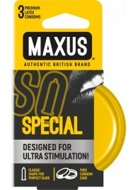 Презервативы с точками и рёбрами в железном кейсе MAXUS Special - 3 шт. - Maxus - купить с доставкой в Домодедово