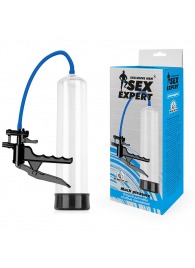 Прозрачная вакуумная помпа Sex Expert с ручным насосом - Sex Expert - в Домодедово купить с доставкой