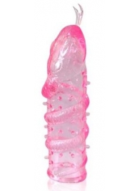 Закрытая рельефная насадка Crystal sleeve snakes в виде змеи с усиками - 14 см. - Erowoman-Eroman - в Домодедово купить с доставкой