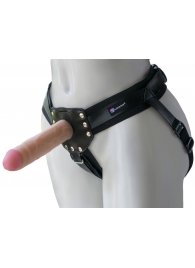 Черный пояс-трусики с двумя насадками  Экзотик-Linda  - 15,5 и 10,5 см. - LOVETOY (А-Полимер) - купить с доставкой в Домодедово