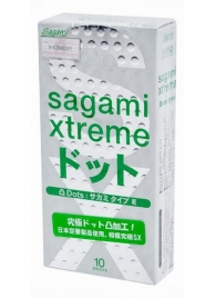 Презервативы Sagami Xtreme Type-E с точками - 10 шт. - Sagami - купить с доставкой в Домодедово