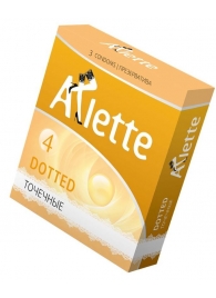 Презервативы Arlette Dotted с точечной текстурой - 3 шт. - Arlette - купить с доставкой в Домодедово