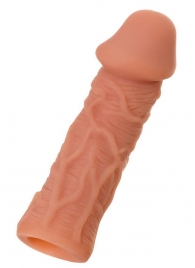 Телесная реалистичная насадка KOKOS Extreme Sleeve 05 с дополнительной стимуляцией - 12,7 см. - KOKOS - в Домодедово купить с доставкой