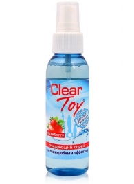 Очищающий спрей для игрушек CLEAR TOY Strawberry - 100 мл. - Биоритм - купить с доставкой в Домодедово