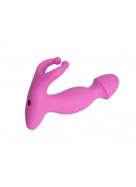 Розовый стимулятор простаты с усиками - 15 см. - 4sexdreaM - в Домодедово купить с доставкой