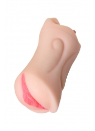 Телесный двусторонний мастурбатор Fruity Tongue - ротик и вагина - ToyFa - в Домодедово купить с доставкой