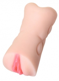 Телесный двусторонний мастурбатор Rich Fruit - вагина и анус - ToyFa - в Домодедово купить с доставкой