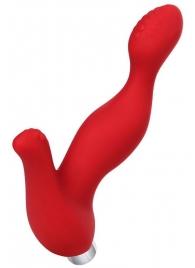 Красный силиконовый вибростимулятор простаты Proman - 12,5 см. - ToyFa - в Домодедово купить с доставкой