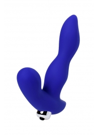 Синий силиконовый вибростимулятор простаты Stroman - 14,5 см. - ToyFa - в Домодедово купить с доставкой