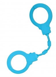 Голубые силиконовые наручники A-Toys без ключа - A-toys - купить с доставкой в Домодедово