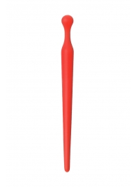 Красный силиконовый уретральный плаг - 10 см. - ToyFa - купить с доставкой в Домодедово