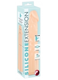 Телесная насадка-удлинитель Silicone Extension - 19 см. - Orion - в Домодедово купить с доставкой