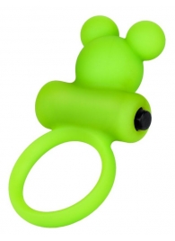 Зеленое виброкольцо на пенис A-Toys - A-toys - в Домодедово купить с доставкой