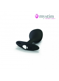 Черная пробка Mystim Rocking Vibe S с возможностью подключения к электростимулятору - 9,7 см. - MyStim - купить с доставкой в Домодедово