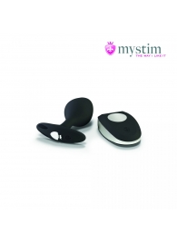 Черная пробка Mystim Rocking Vibe S с возможностью подключения к электростимулятору - 9,7 см. - MyStim - купить с доставкой в Домодедово