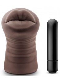 Коричневый мастурбатор-ротик Renee - Blush Novelties - в Домодедово купить с доставкой