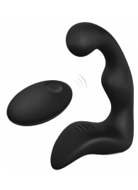 Черный вибромассажер простаты REMOTE BOOTY PLEASER - Dream Toys - в Домодедово купить с доставкой
