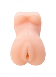 Телесный мастурбатор в виде женской фигурки - Toyfa Basic - в Домодедово купить с доставкой