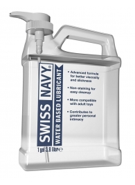 Канистра лубриканта Swiss Navy Water Based Lube на водной основе - 3,8 л. - Swiss navy - купить с доставкой в Домодедово