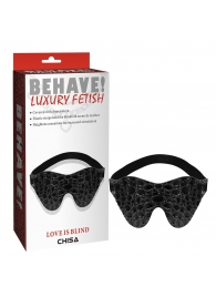 Черная маска на глаза Behave - Chisa - купить с доставкой в Домодедово