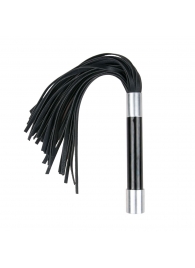 Черная плеть Easytoys Flogger With Metal Grip - 38 см. - Easy toys - купить с доставкой в Домодедово