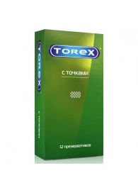 Текстурированные презервативы Torex  С точками  - 12 шт. - Torex - купить с доставкой в Домодедово